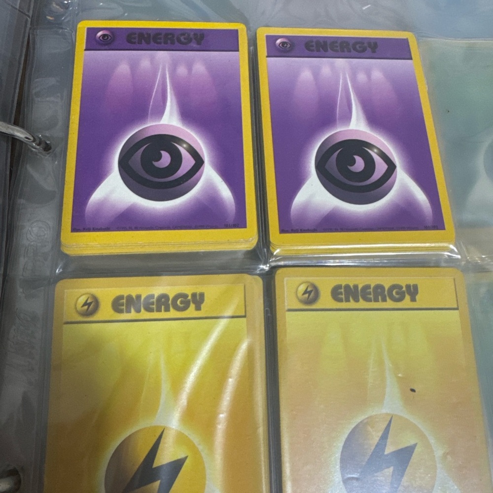 Vintage Pokémon Energy Card Lot – Base Set WOTC – 5+ Mixed Types (1999)